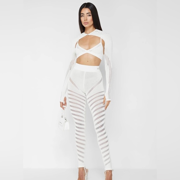 Maniere De Voir White Pants - Picture 4 of 5